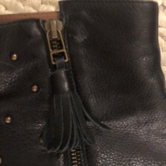 Eric Michael Leather Block Wood Heel Studded Boots Size EU 41 - Picture 4 of 16